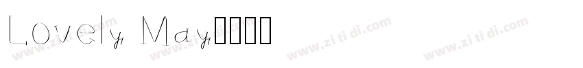 Lovely May字体转换